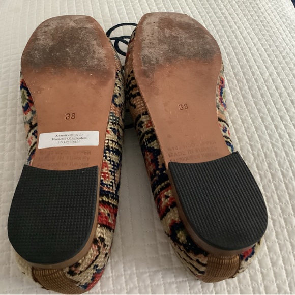 Artemis Design Women’s Kilim Co Wool Handmade Loafers - Picture 7 of 8